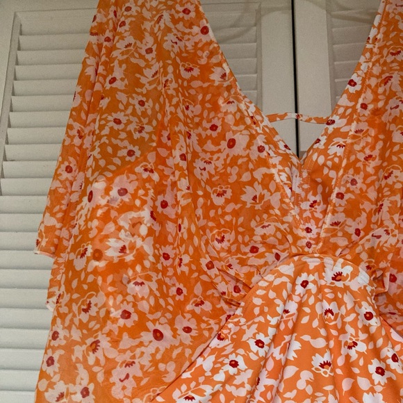 NWT BloomChic Floral Mesh Dolman Sleeve One Piece Swimsuit Plus Size 3X - Picture 13 of 15